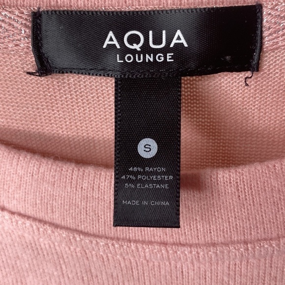 Aqua Lounge soft pink sweater lightening bolts small - Picture 5 of 6